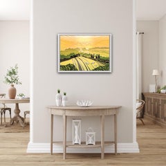 Rob Barnes, Sera d'estate, Stampa linoleografica in edizione limitata, Arte del paesaggio