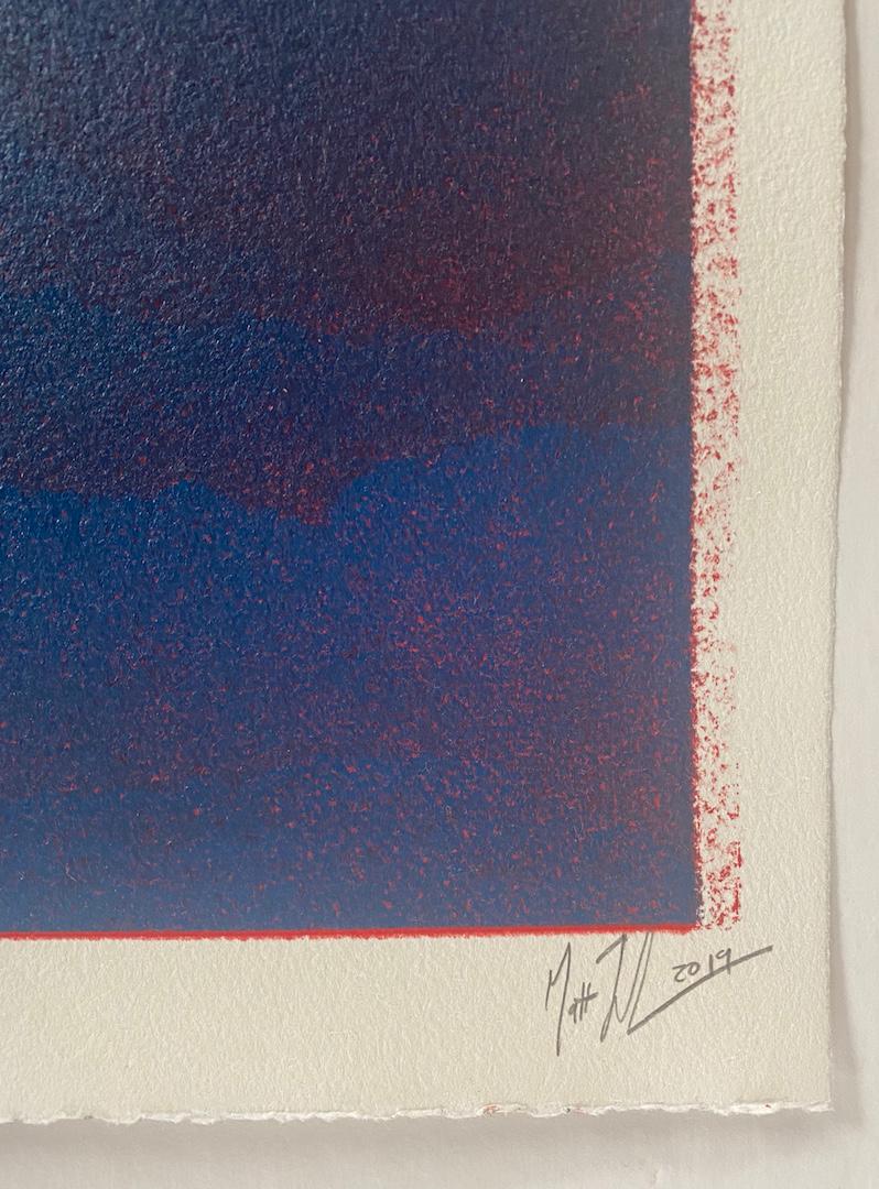 Matt Jukes, Light Falls All Around, Unique Abstract Monoprint, Affordable Art 2