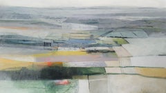 Rachel Cronin, Field Lines, Original Landscape Painting, Affordable Art Online