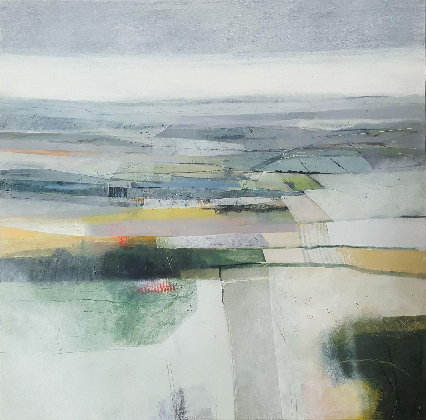 Rachel Cronin, Field Lines, Original Landscape Painting, Affordable Art Online 2