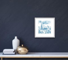 Kate Heiss, Brancaster Sails -Whelk Blue Serie, Erschwingliche Kunst, Kunst Online