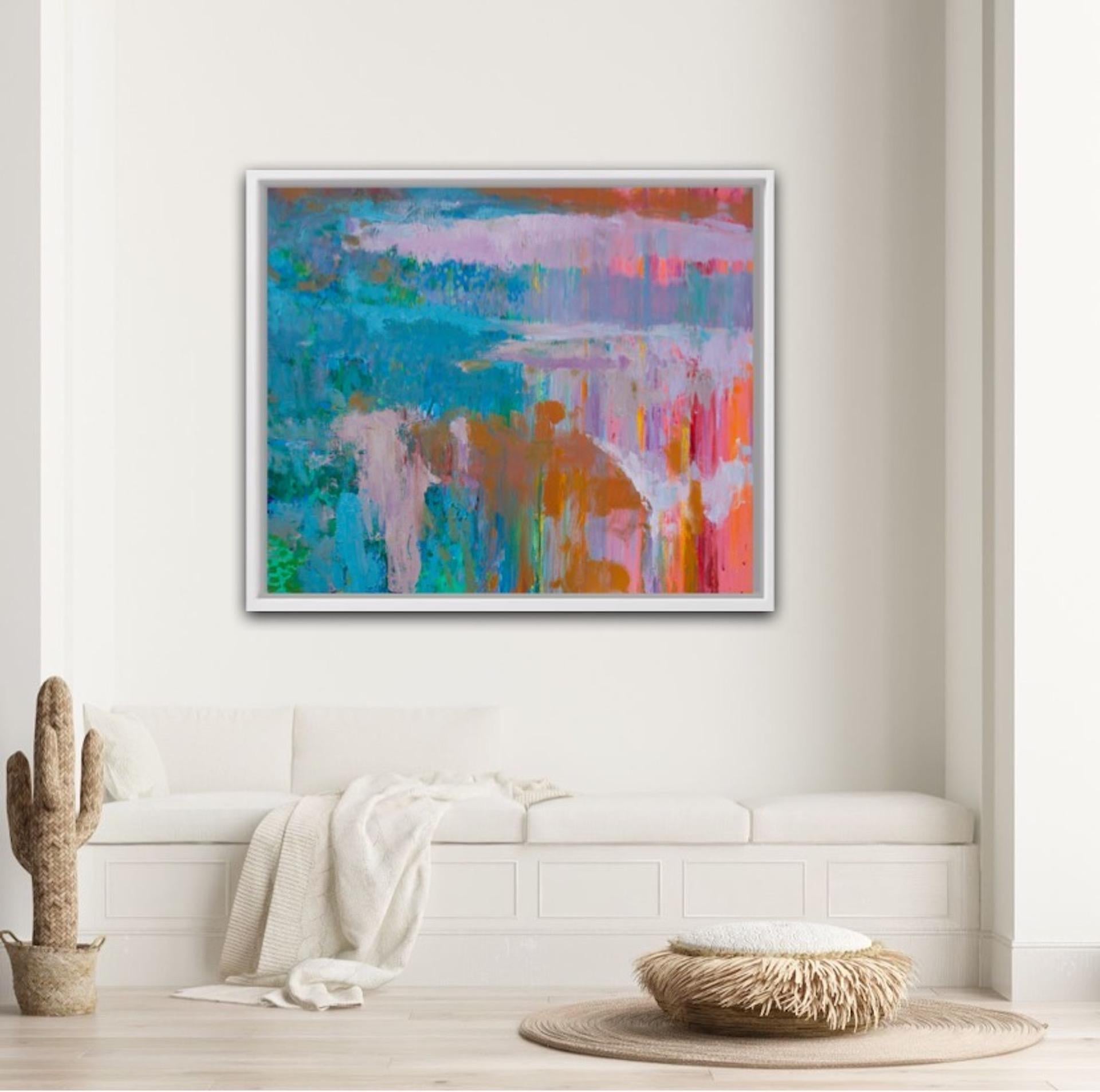 Teresa Pemberton
Light on Water
Contemporary Abstract Painting
Oil Paint on Canvas
Canvas Size: H 100cm x W 120cm
Sold Unframed
Please note that insitu images are purely an indication of how a piece may look

Light on Water is an original landscape