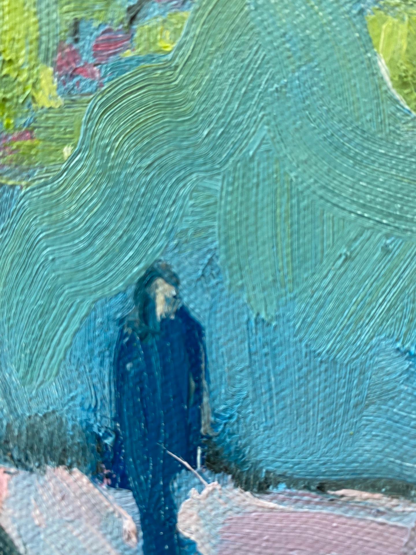 Eleanor Woolley, Sombras de invierno 9, Pintura original de paisaje, Arte asequible en venta 2