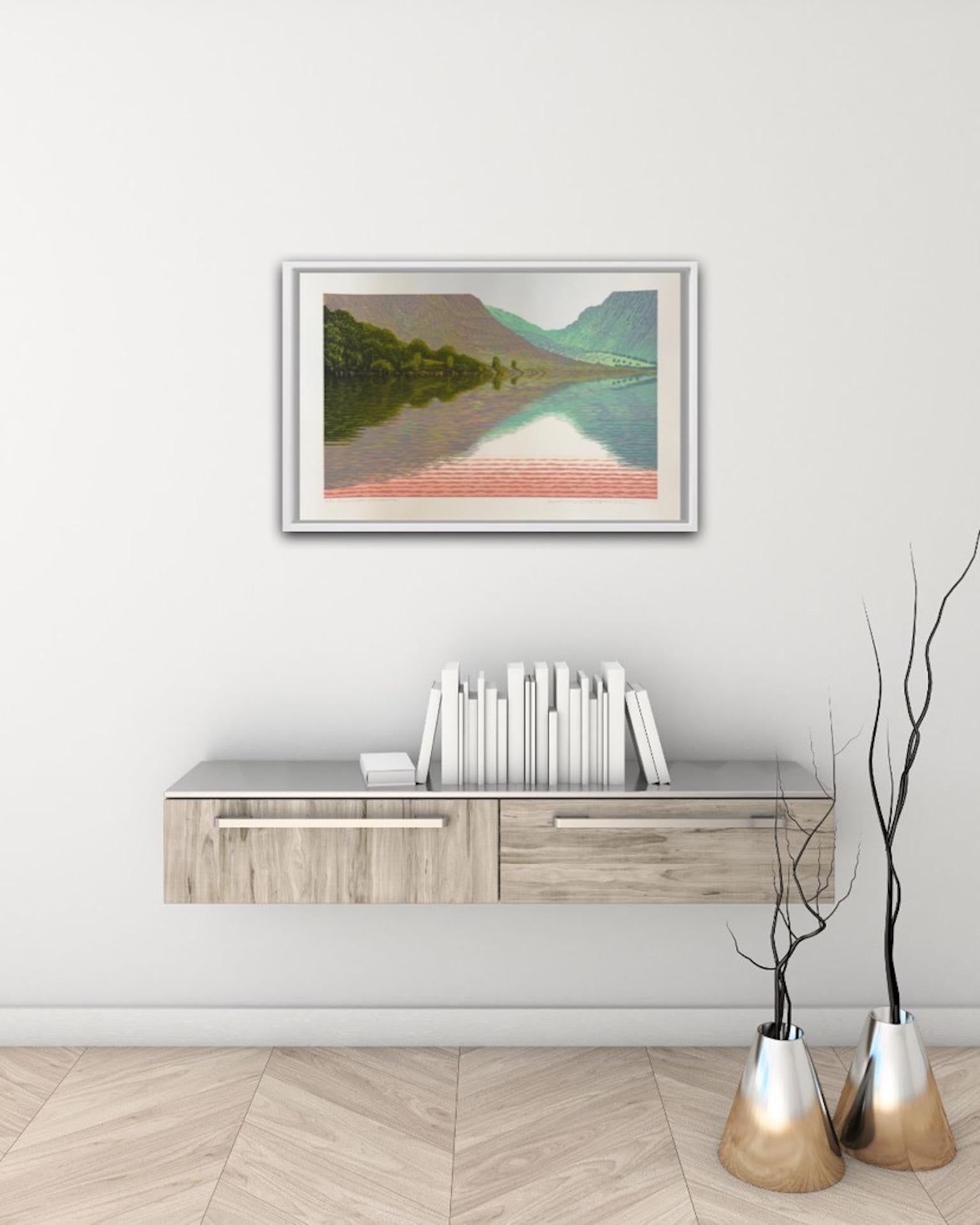 Mark Pearce, Wasdale de verano, Edición limitada en linograbado, Arte paisajístico en venta 7