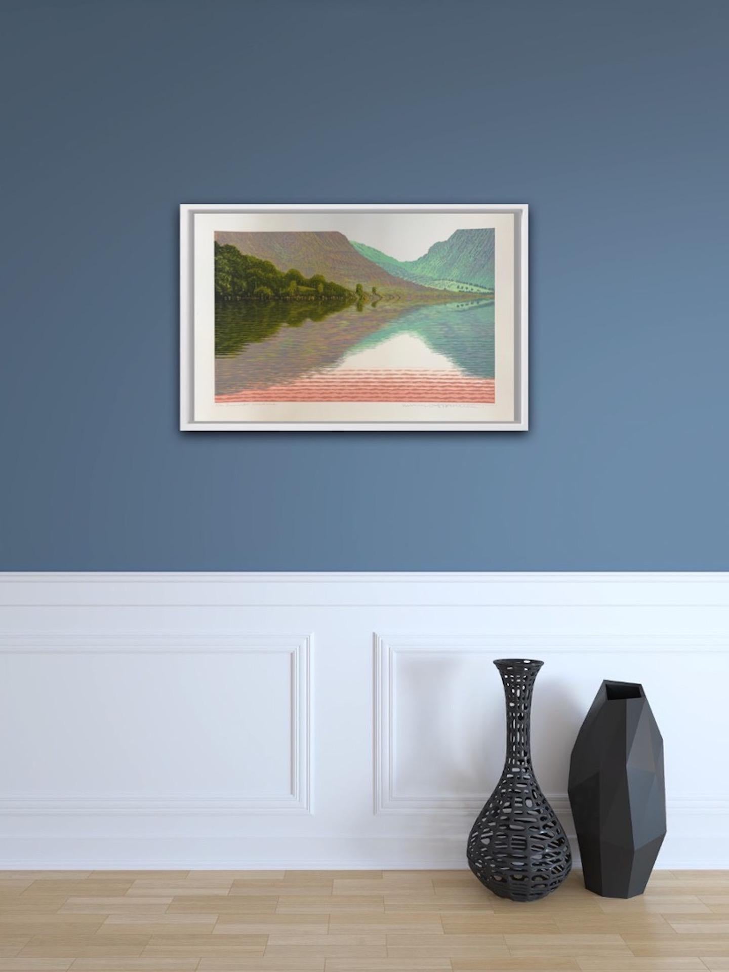 Mark Pearce, Wasdale de verano, Edición limitada en linograbado, Arte paisajístico en venta 1
