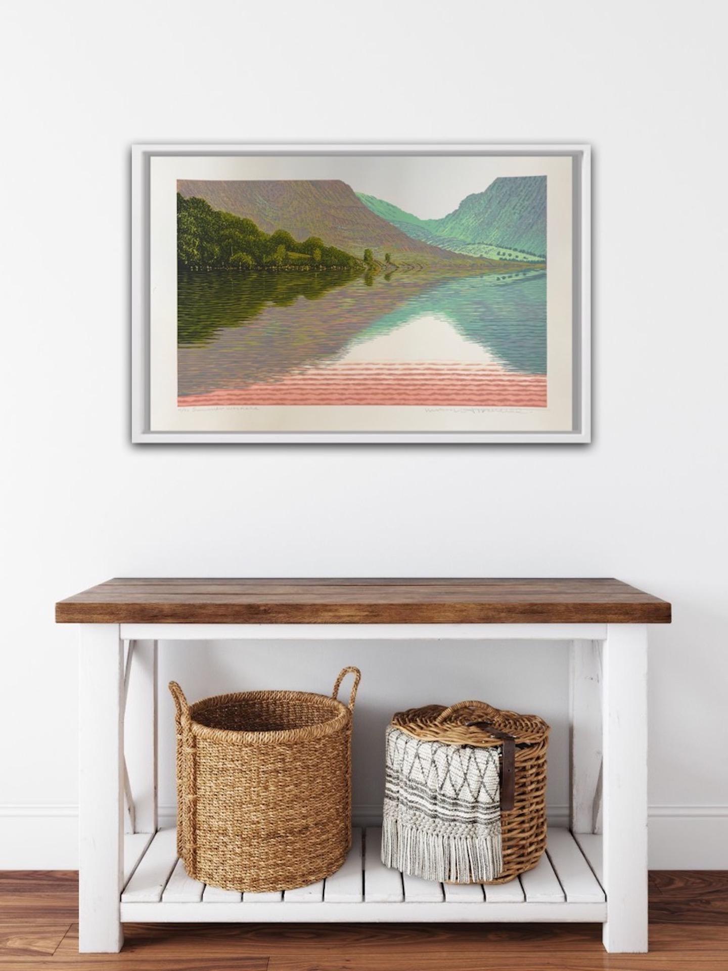Mark Pearce, Wasdale de verano, Edición limitada en linograbado, Arte paisajístico en venta 6