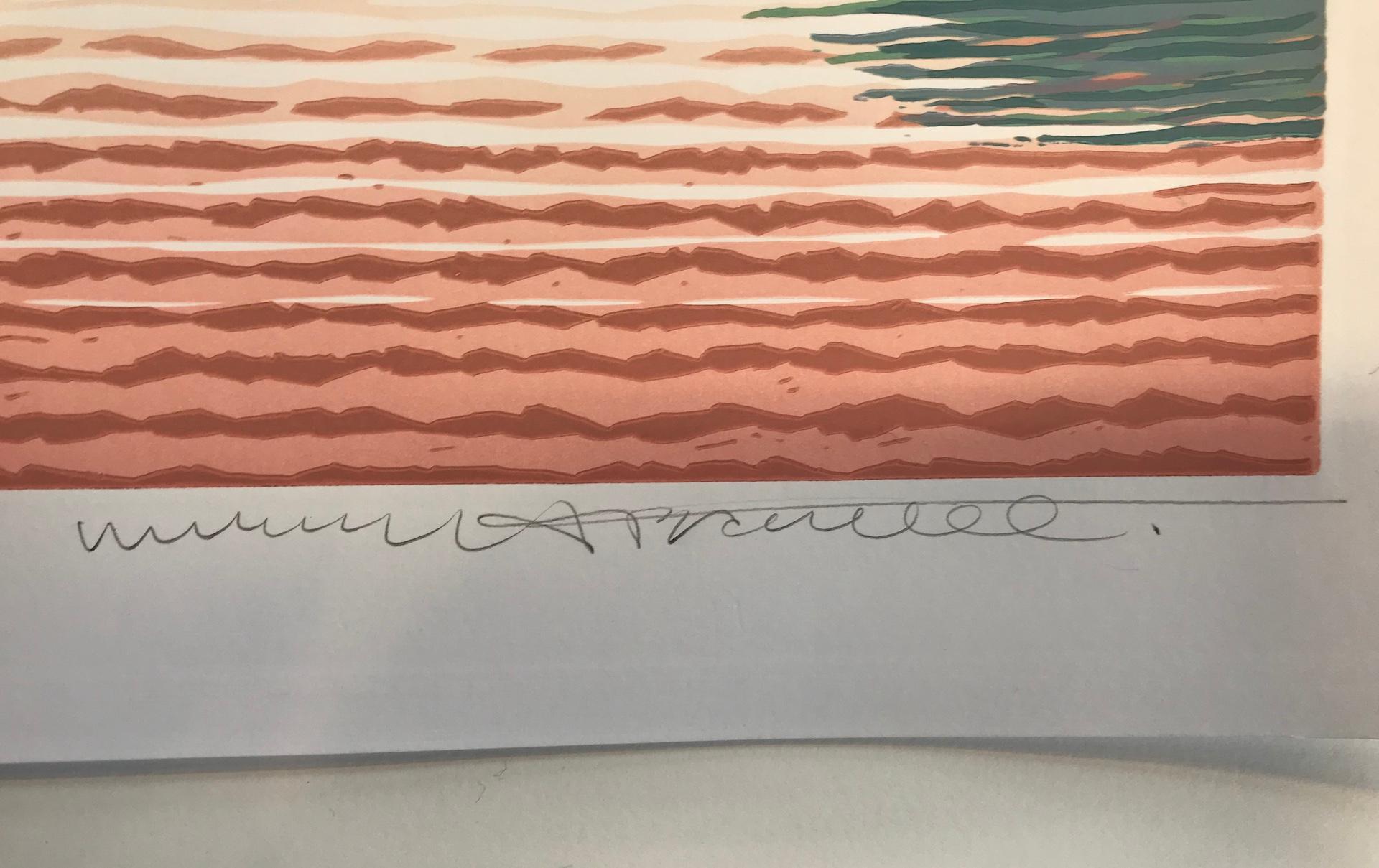 Mark Pearce, Wasdale de verano, Edición limitada en linograbado, Arte paisajístico en venta 3