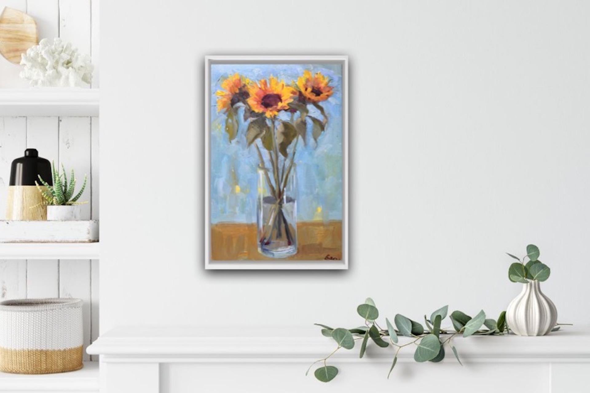 still life with sunflowers