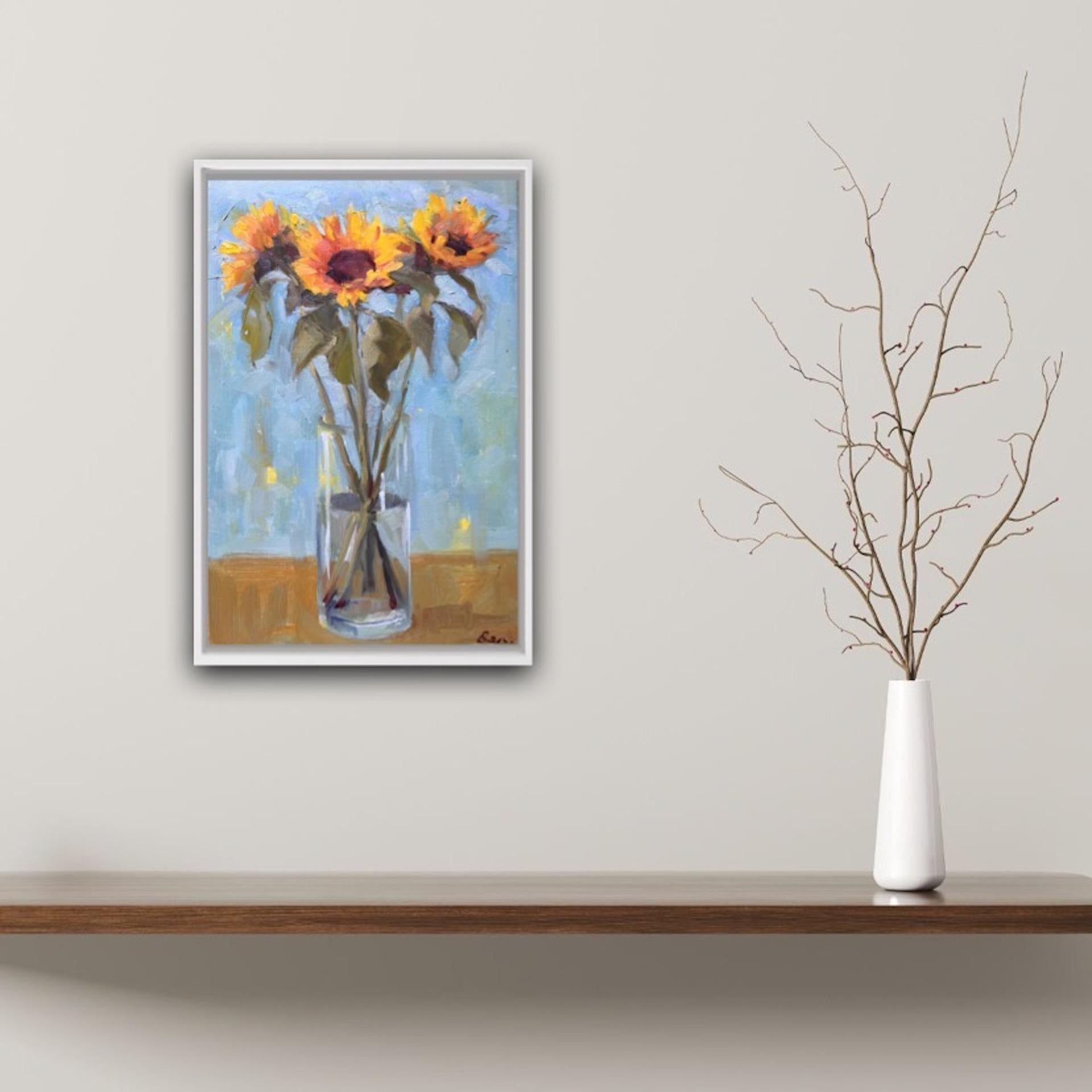 Benedict Flanagan, Sunflower, Original Still Life Painting, Affordable Art 2