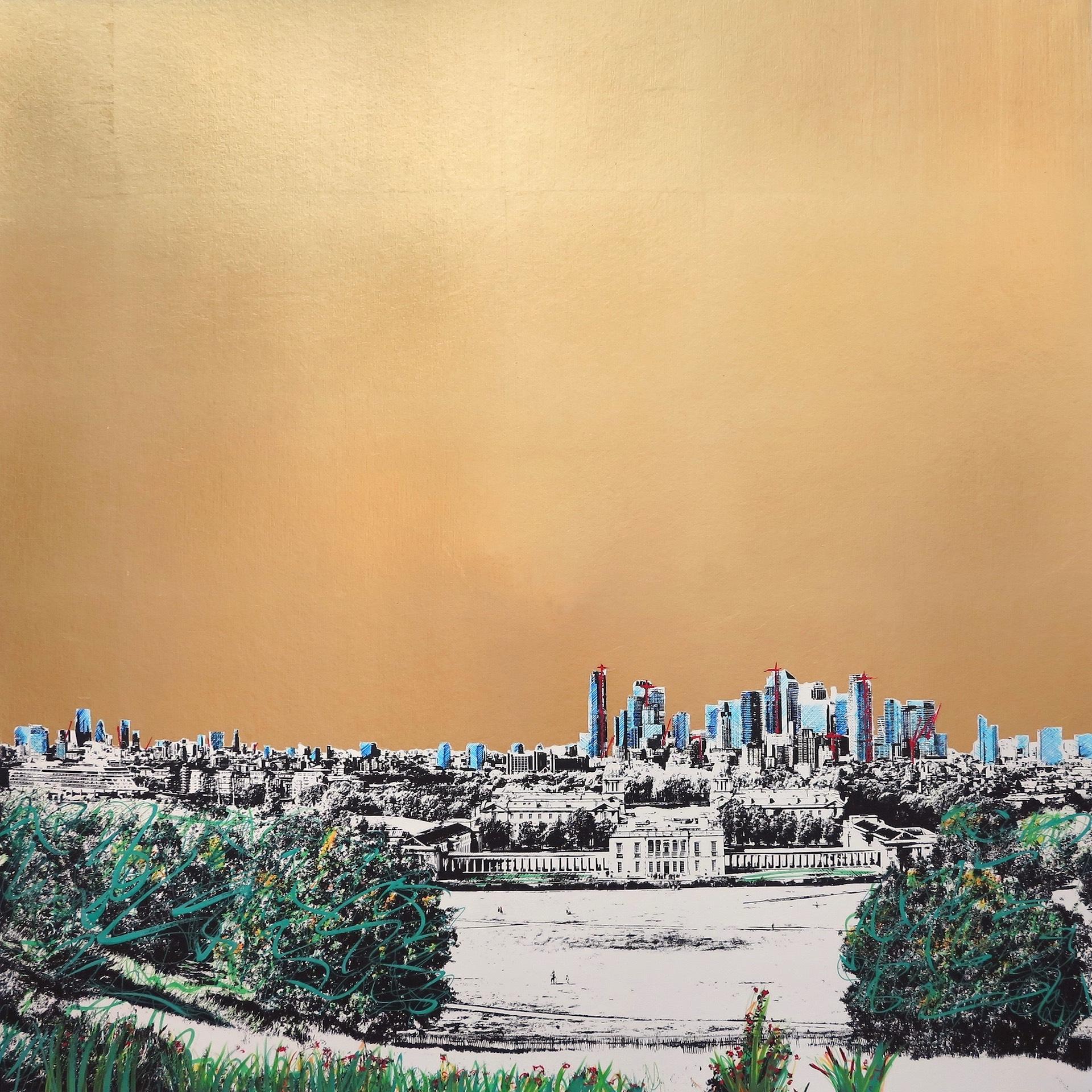 Jayson Lilley, From Greenwich Park II, Druck in limitierter Auflage, Stadtlandschaftskunst