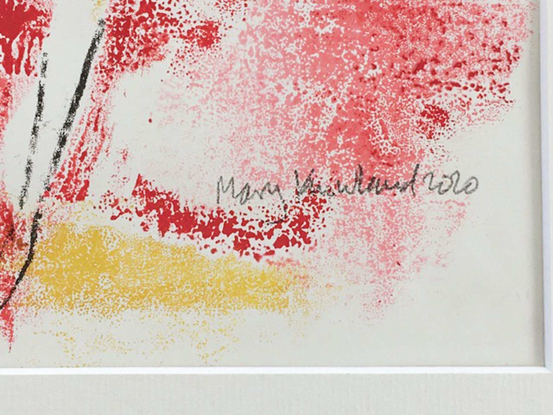 Mary Knowland, Papavero 18, Monoprint, Arte accessibile, Arte floreale, Arte online in vendita 1