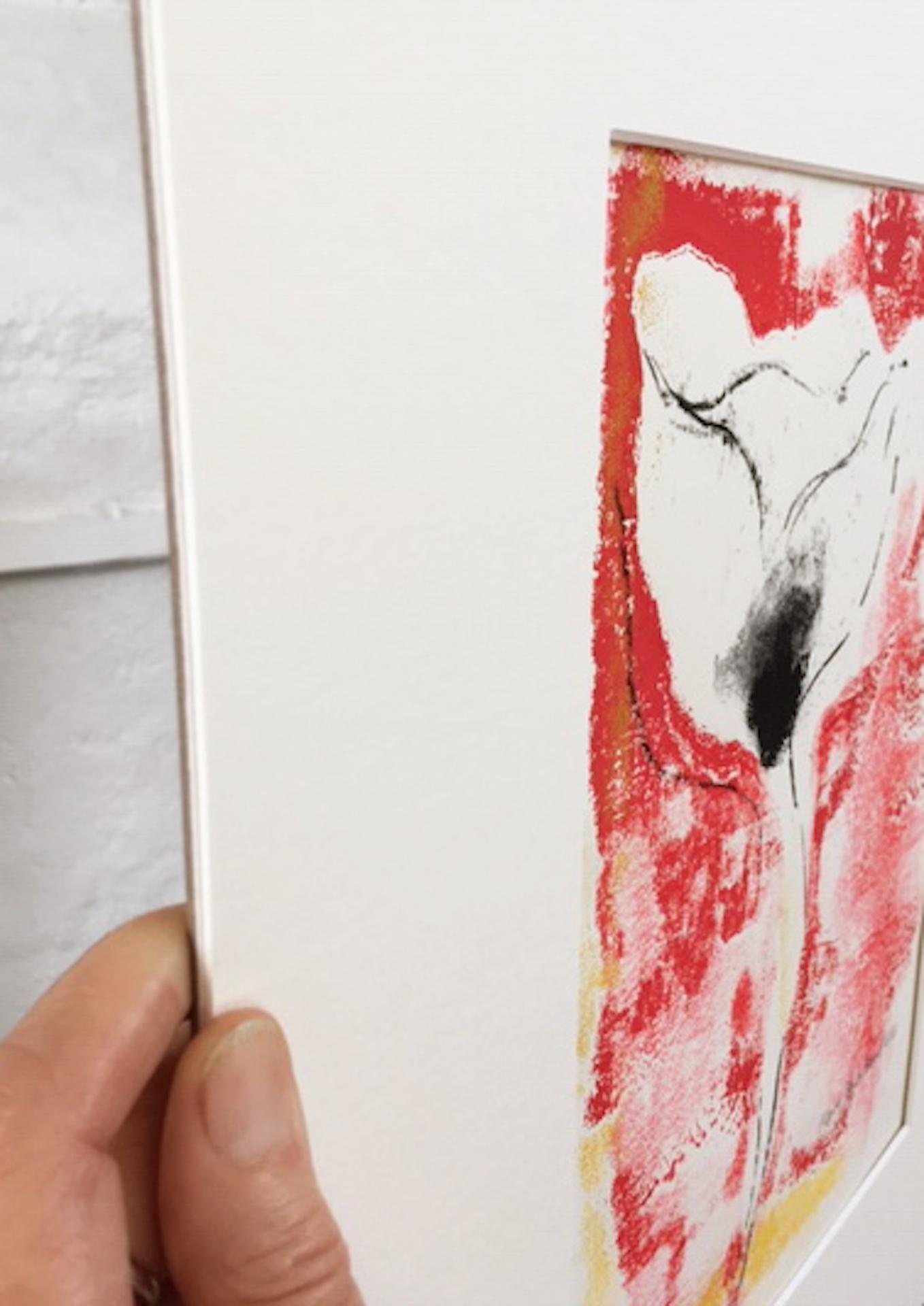 Mary Knowland, Papavero 18, Monoprint, Arte accessibile, Arte floreale, Arte online in vendita 3