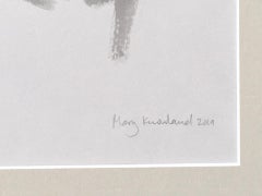 Mary Knowland, assis, dessin d'origine d'un nu, art figuratif, art en ligne