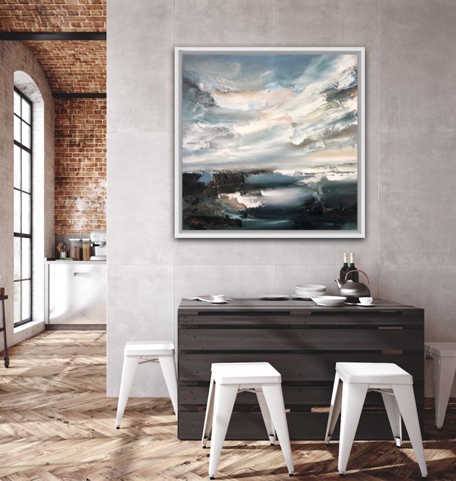 Helen Howells, Quietud Distante, Arte de Paisajes Marinos, Arte Contemporáneo, Arte Online en venta 4