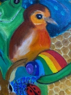 Henrietta Caledon, Over the Rainbow, Original Painting, Colourful Art