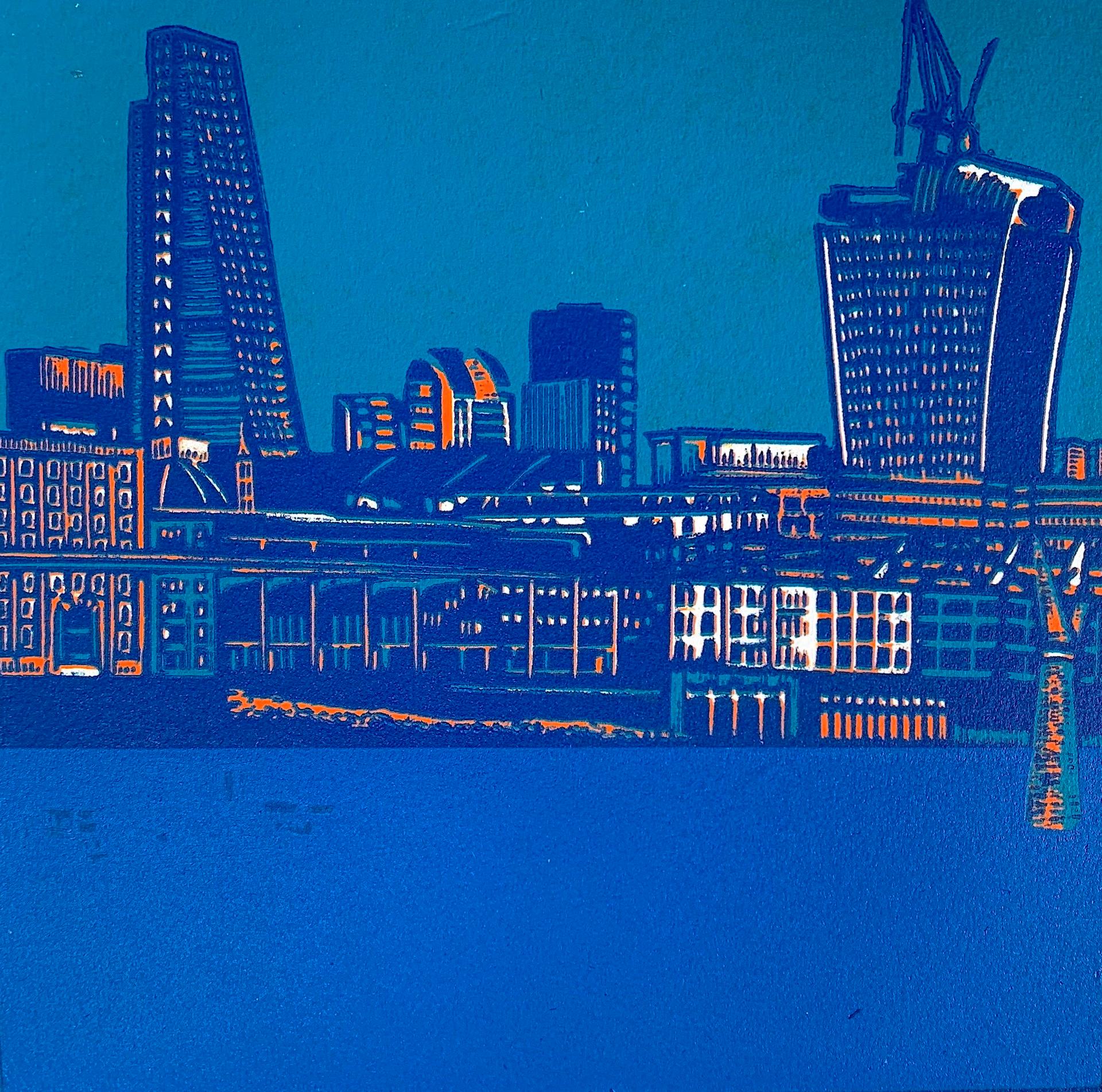 Jennifer Jokhoo, Riverbank SE1 variation, Affordable Art, London Art, City Art