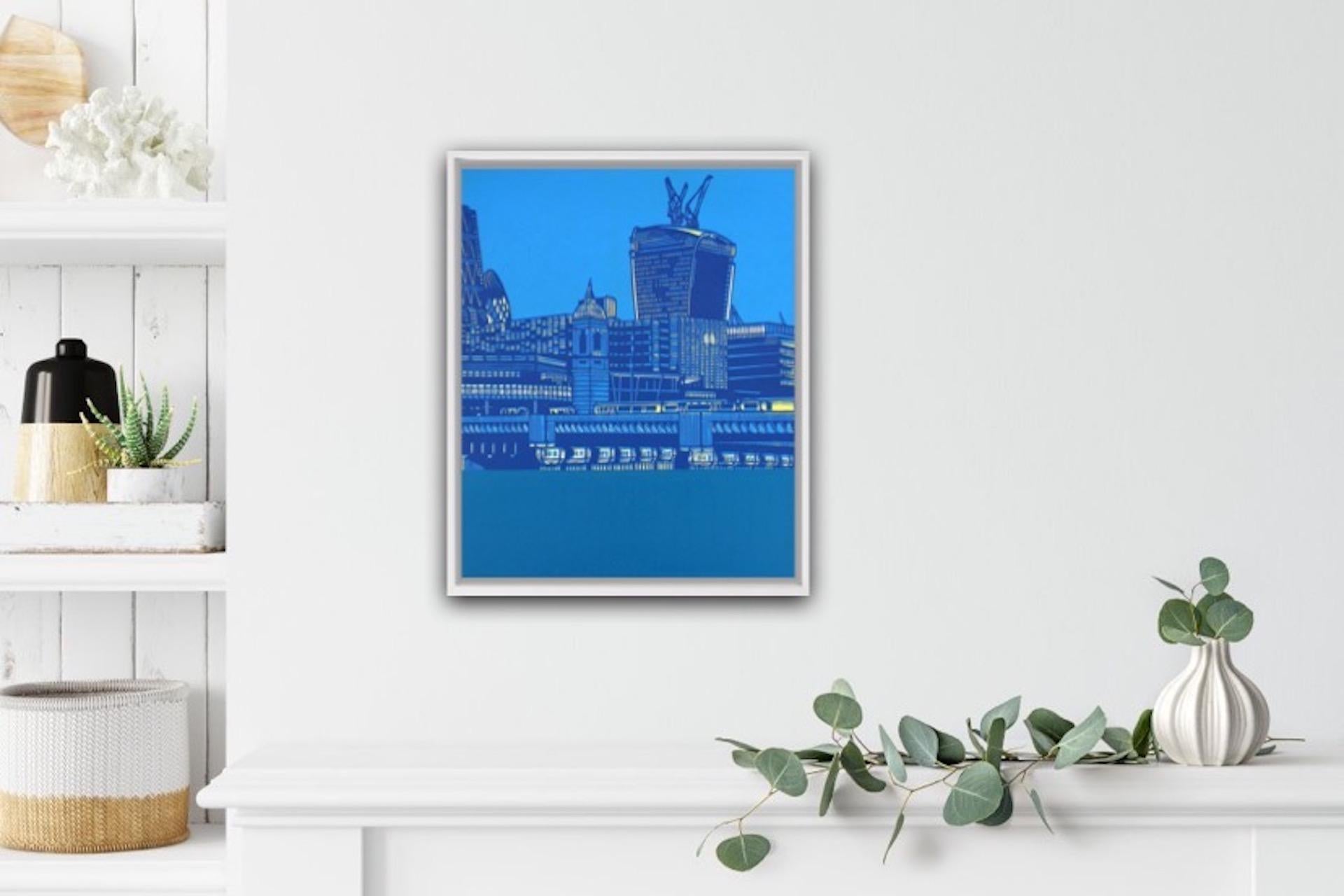 Jennifer Jokhoo, Cannon Street Return, Cityscape Art, London Art, Affordable Art For Sale 1