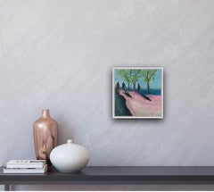 Winterschatulle, Winterschatulle 10, Original-Landschaftsgemälde, zeitgenössisch