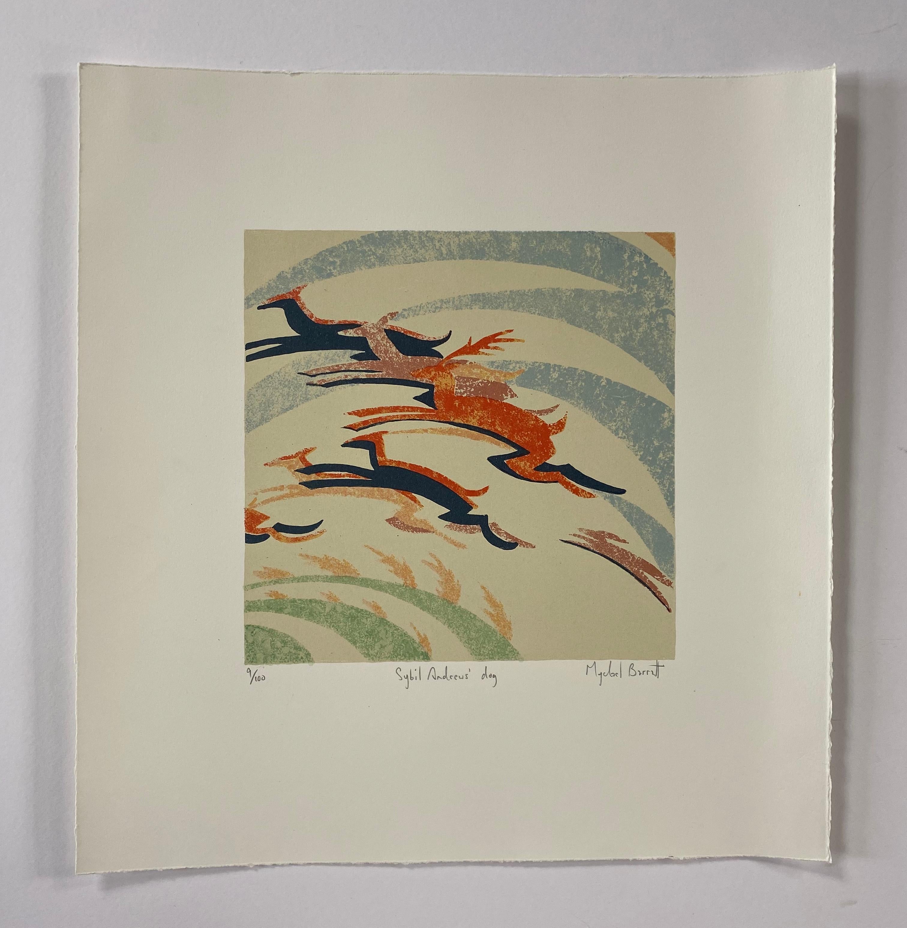 Mychael Barratt, Sybil Andrews’ Dog, Limited Edition Print, Contemporary Art