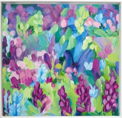 Alanna Eakin,  Wildflowers VI Original, Abstract Floral Painting, Affordable Art