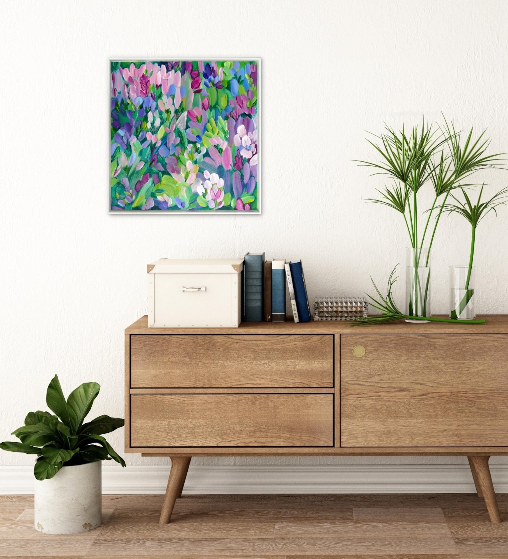 Alanna Eakin, Wildflowers VII, Original Abstract Floral Painting, Affordable Art 6