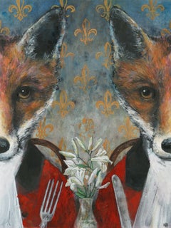 Harry Bunce, Restaurant au Renard, Limited Edition Print, Animal Art, Art Online