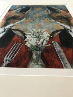 Harry Bunce, Restaurant au Renard, Druck in limitierter Auflage, Tierkunst, Kunst online