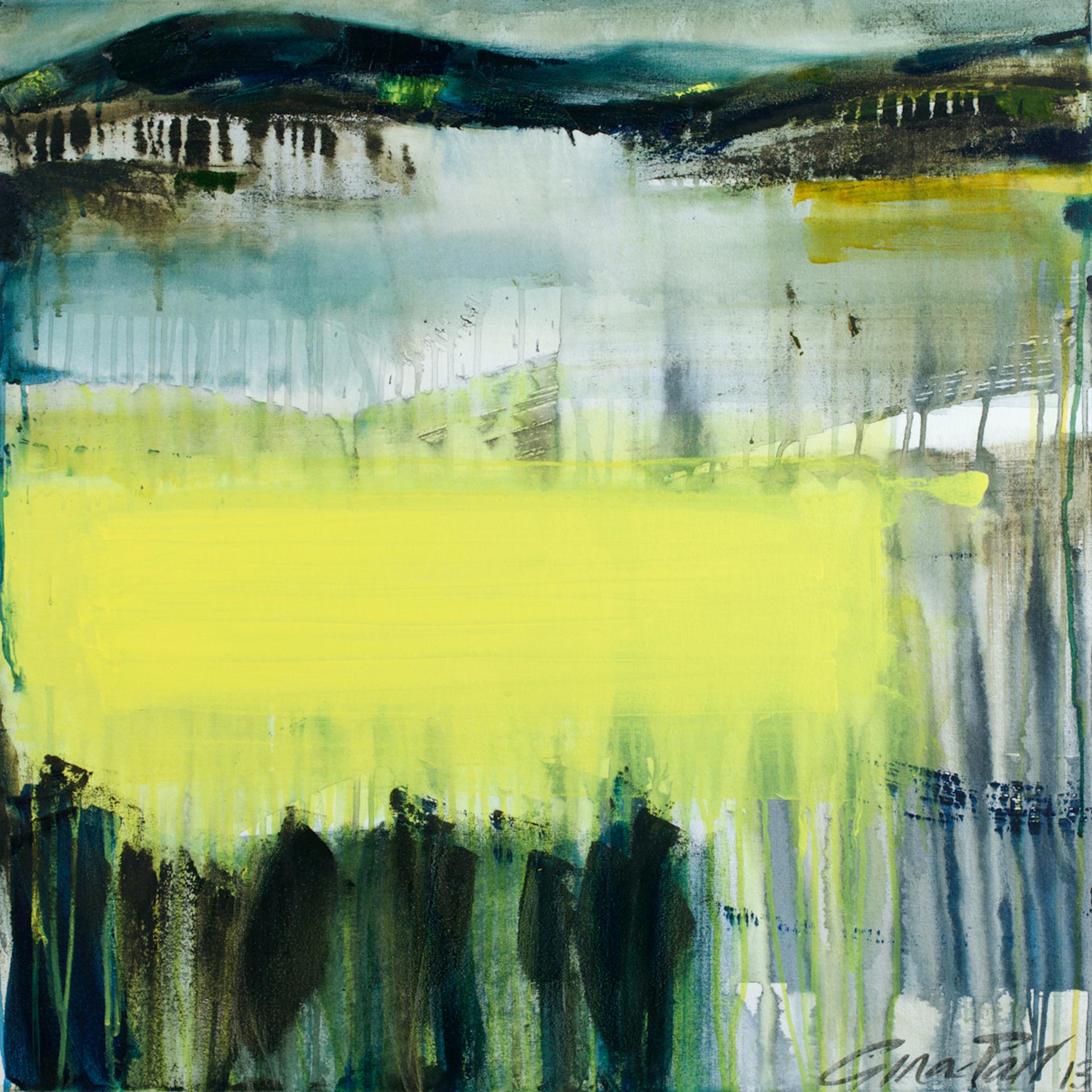 Gina Parr, Sun on the Warren II, peinture contemporaine originale, Affordable Art en vente 3