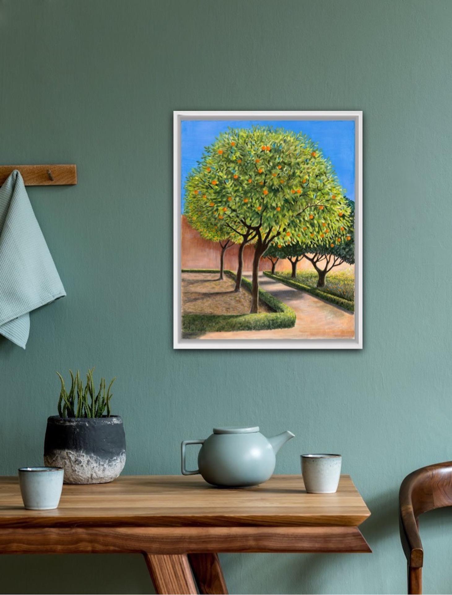 Jane Peart
Orange Trees
Original Painting
Acrylic on Canvas
51cm x 40cm
Sold unframed
Free shipping
Please note that in situ images are purely an indication of how a piece may look.

Orange Trees is an original acrylic painting, it was inspired by