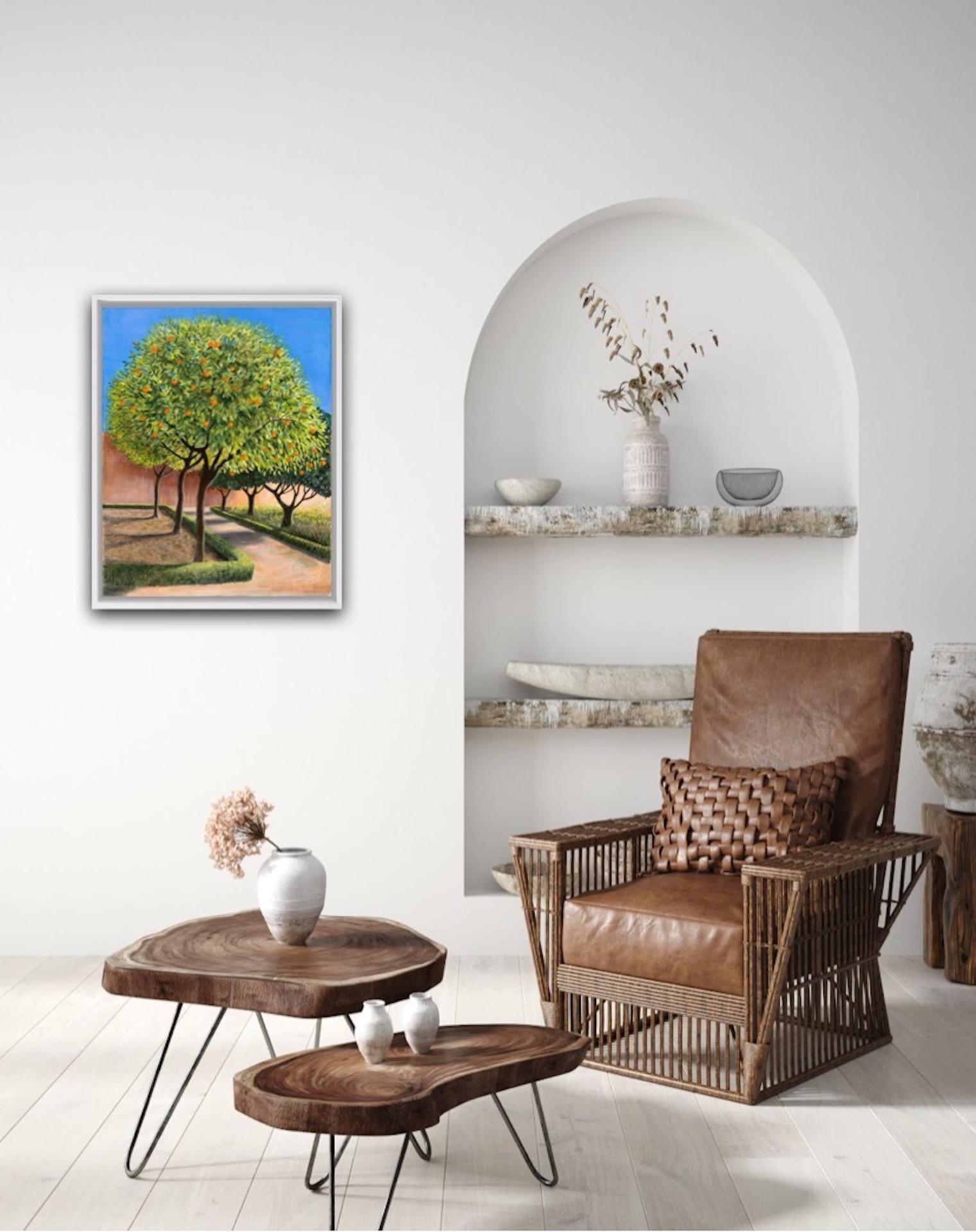 Jane Peart, Orange Trees, Affordable Art, Spanish Landscape Art, Art Online 1