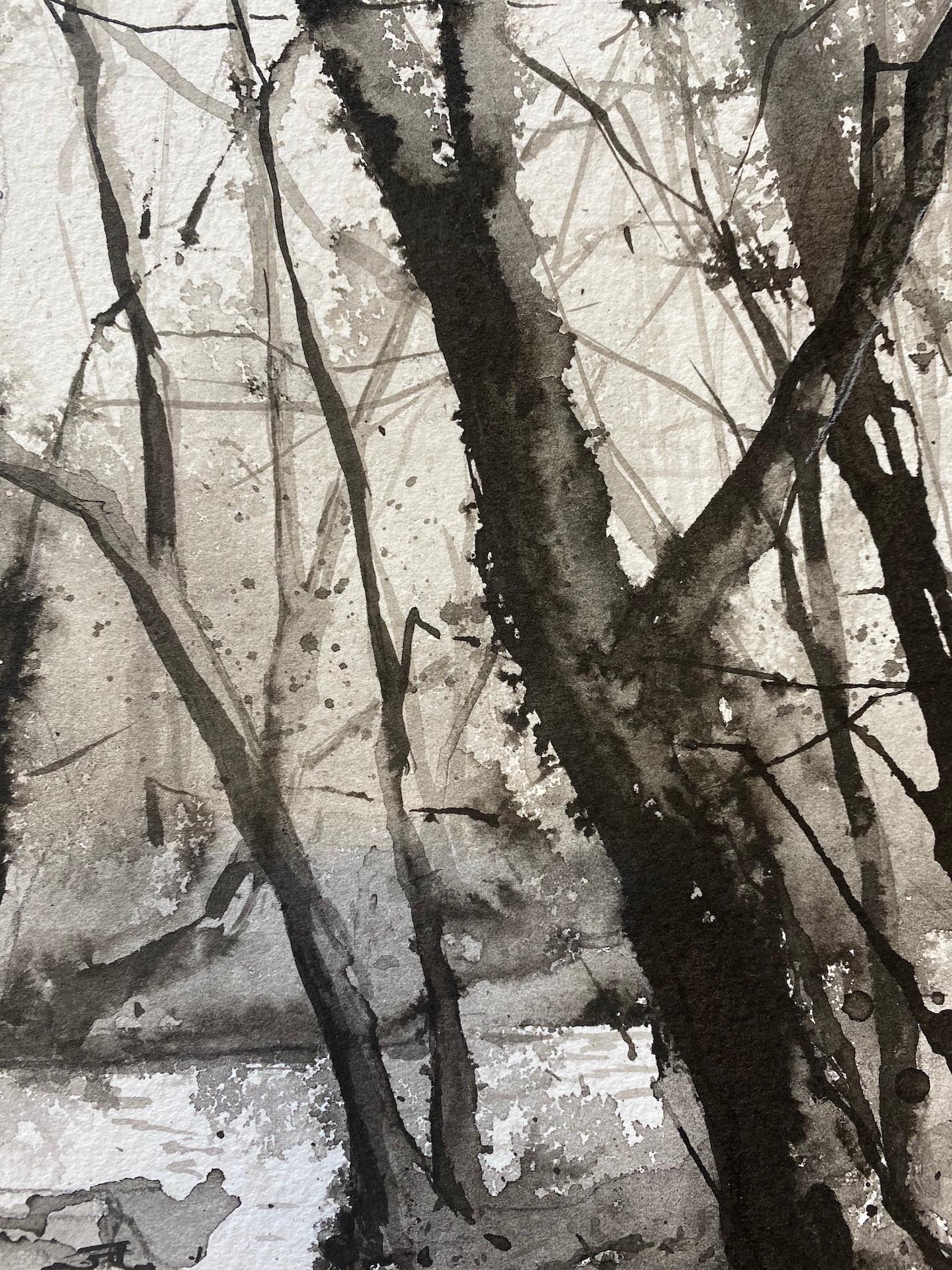 James Bonstow
Early Light at Gatcombe Valley
Original Landscape
Ink and Watercolour on Paper
Size: H 58cm x W 61.5cm x D 0.1cm
(Please note that in situ images are purely an indication of how a piece may look).

Early Light at Gatcombe Valley is an