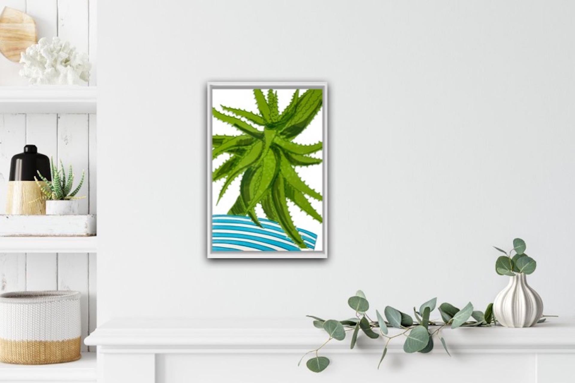 Kerry Day
Aloe Vera
Limited Edition Screen Print
Edition of 20
Still Life Art
Sheet Size: H 42cm x W 29cm x D 0.1cm
Sold Unframed
Please note that insitu images are purely an indication of how a piece may look.

A lovely spiky Still life of an Aloe