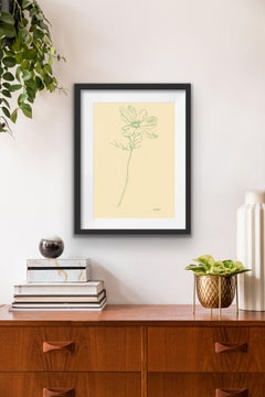 Ellen Williams, Cosmos I, Floral Art, Minimalist Art, Affordable Art, Art Online