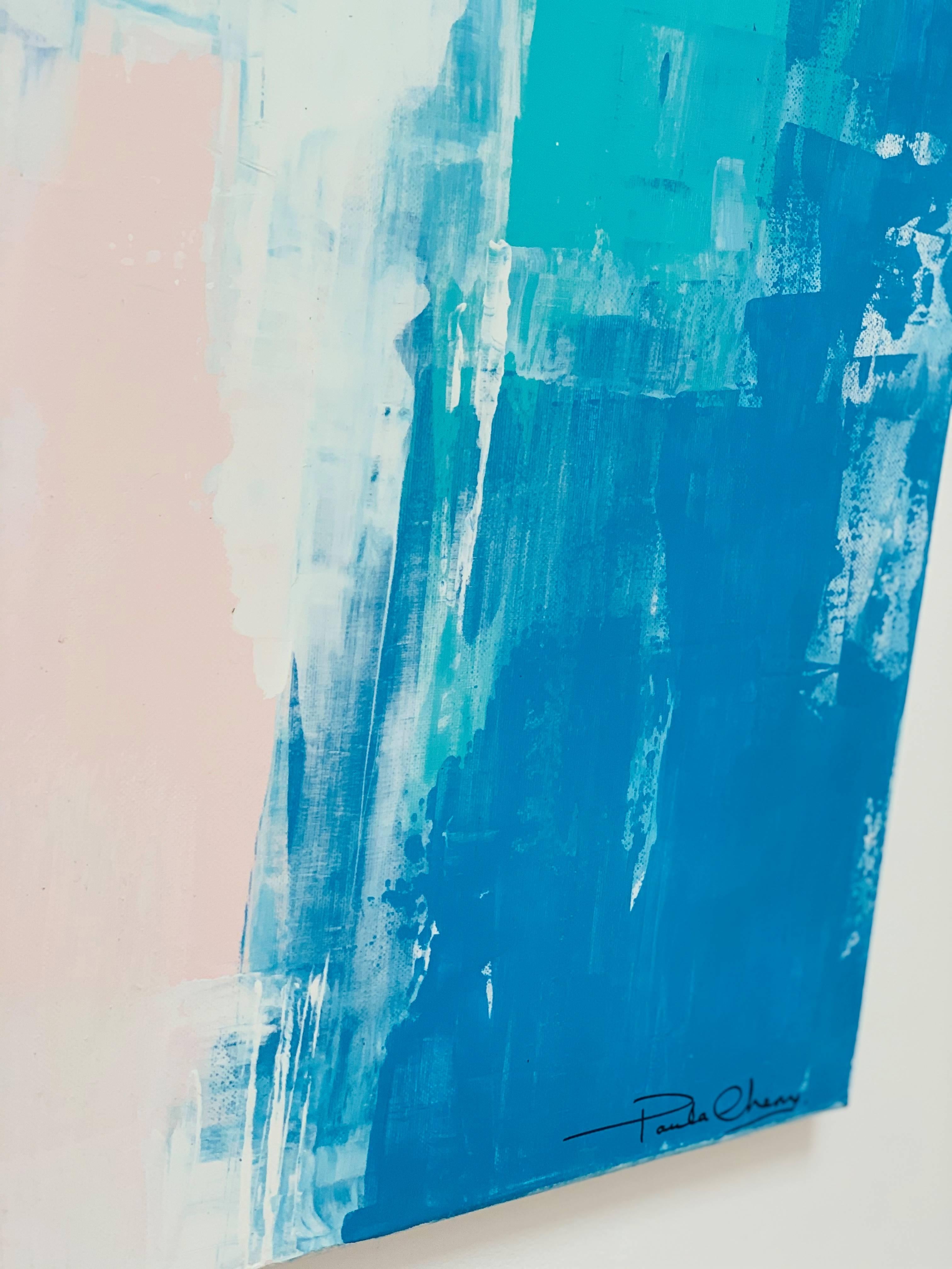 Paula Cherry, Campos de Albury, Pintura original abstracta de paisaje, Arte en línea en venta 1