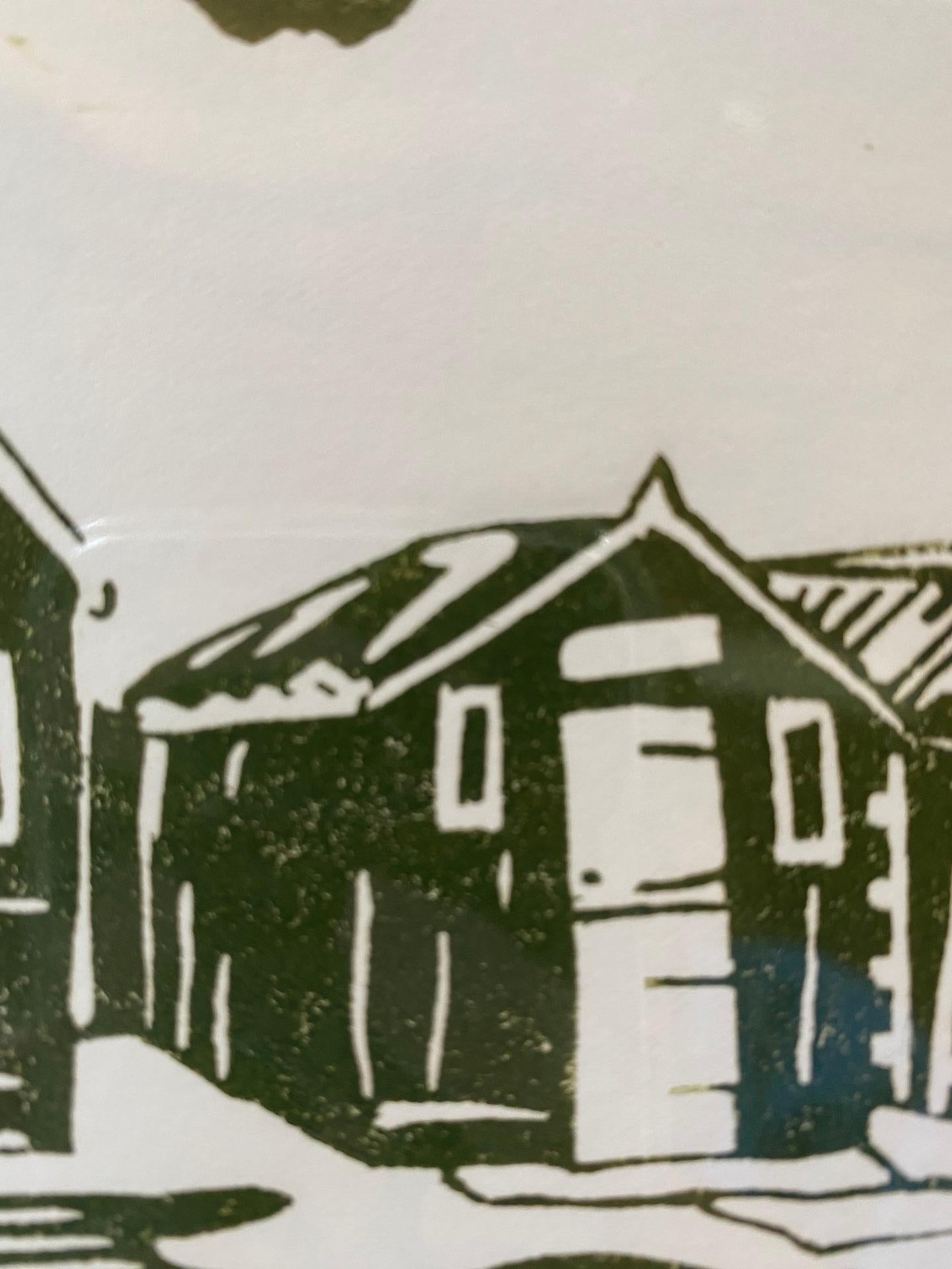 Fiona Carver, Fisherman’s Huts, Southwold, Affordable Art, Beach Art For Sale 2