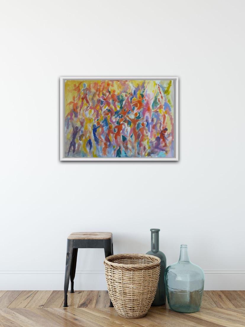 Joanna Commings, Movimiento de danza 1, Pintura abstracta original de figura, Arte Online en venta 4