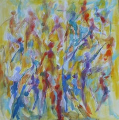 Joanna Commings, Dance Movement 3, Original Abstract Figure painting, Art Online