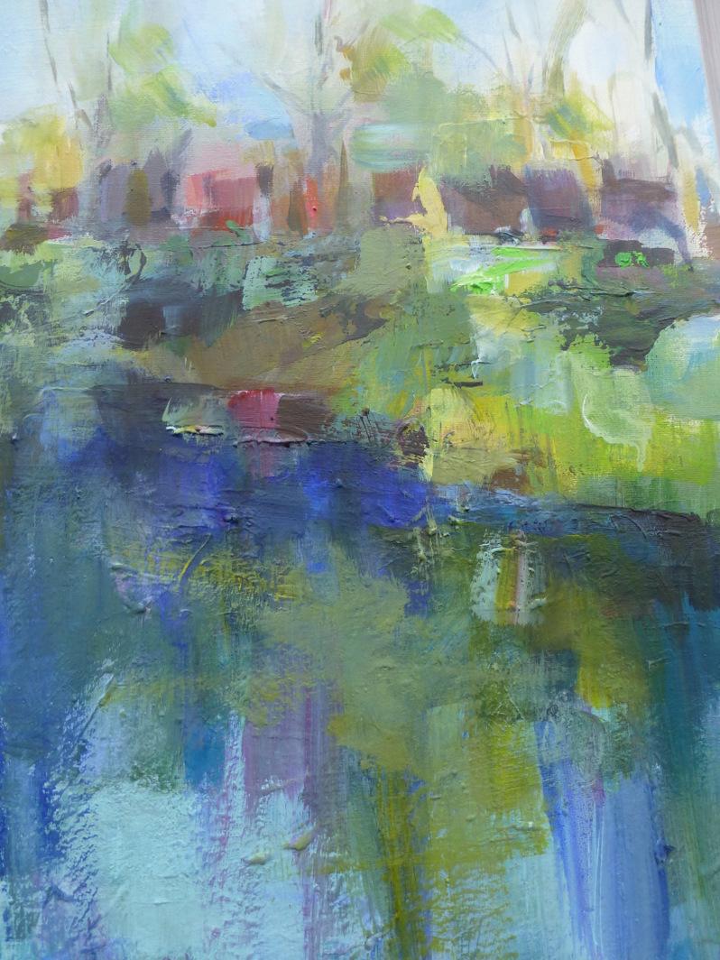 Joanna Commings
Towpath
Original Abstract Landscape
Acrylics on canvas
Size: H 68cm x W68 cm
framed in white box frame
(Please note that in situ images are purely an indication of how a piece may look).

We are lucky enough to live within easy reach