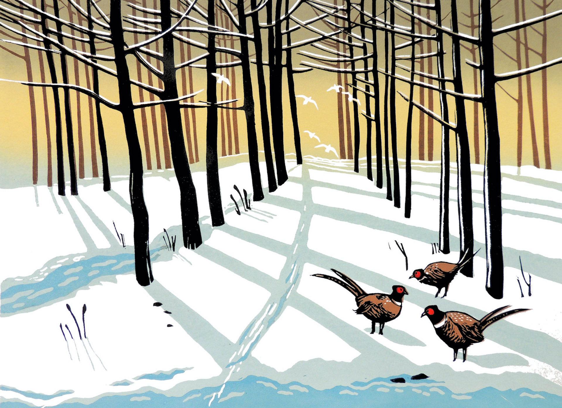 Rob Barnes
Faisanes de bosque
Edición limitada en linograbado
Edición de 50 ejemplares
Tamaño de la imagen A 44 cm x A 33 cm
Tamaño de la hoja H 49cm x A 61cm
Se vende sin enmarcar montado en cartulina blanca antigua
Envío gratuito
Tenga en cuenta