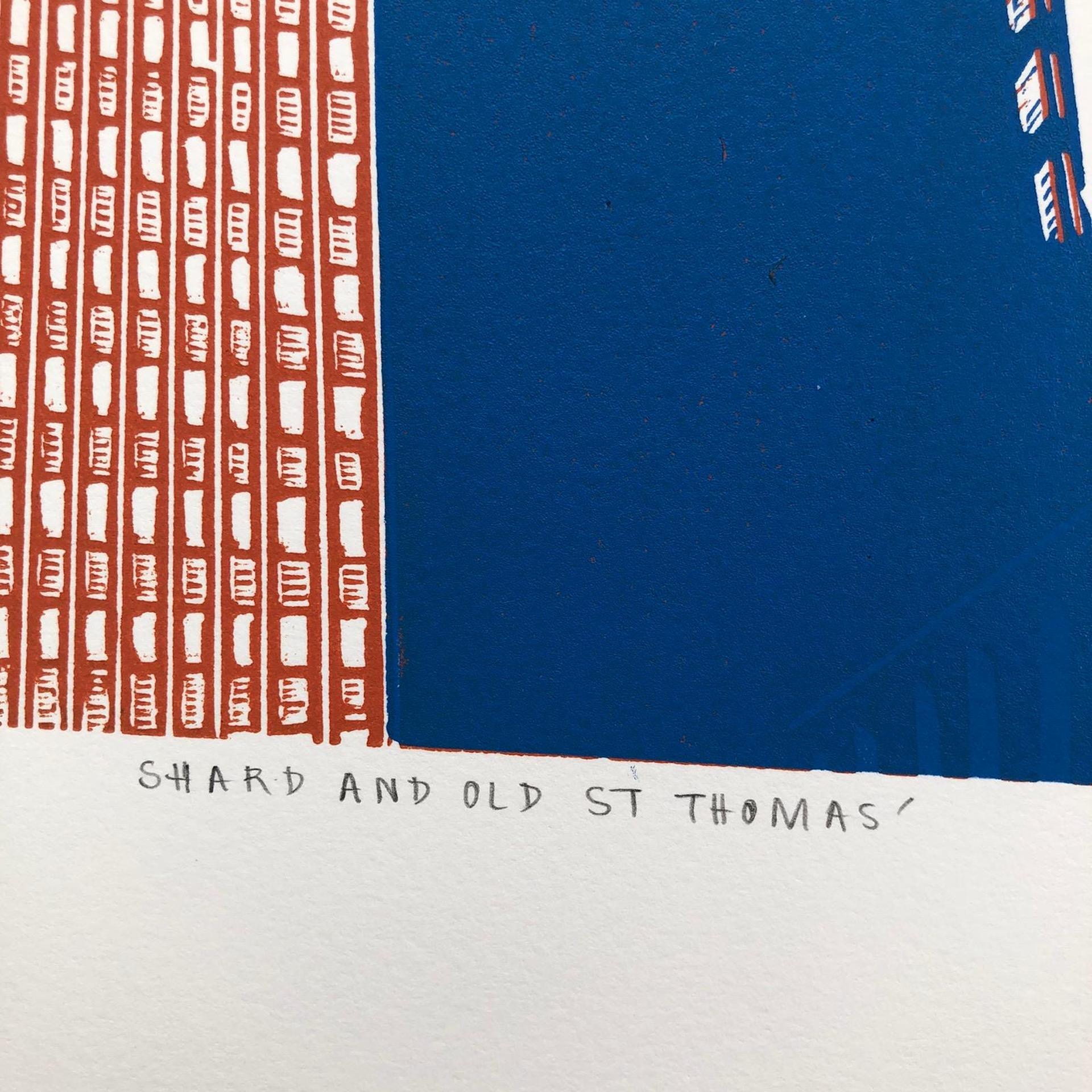 Jennifer Jokhoo, Shard and Old St Thomas, London Art, Cityscape Art, Art en ligne en vente 3
