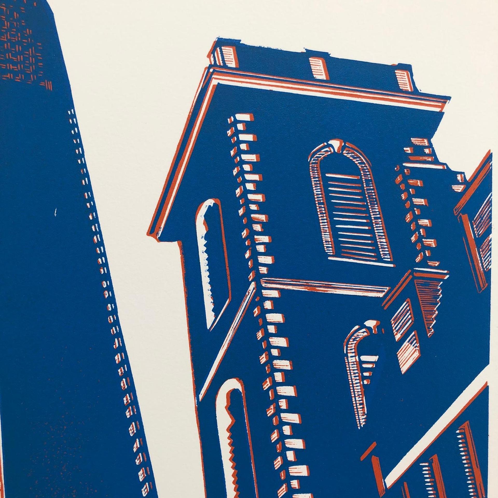 Jennifer Jokhoo, Shard and Old St Thomas, London Art, Cityscape Art, Art en ligne en vente 6