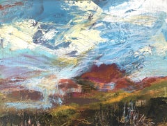 Sarah Russell, Blow Wind Blow, Peinture de paysage originale, Art contemporain