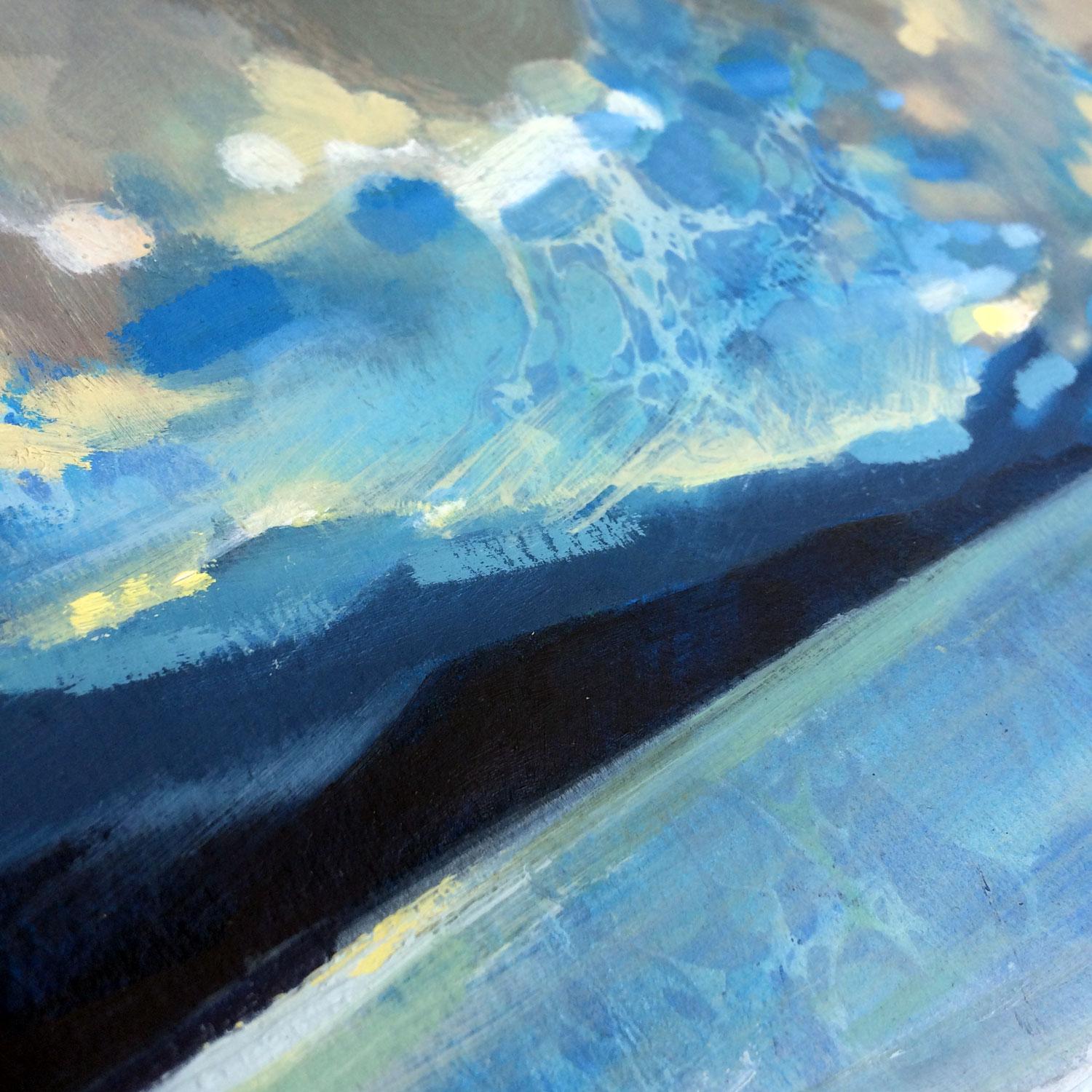 Rachel Painter, The Dawn From Upon High, peinture de paysage originale, Art en ligne en vente 3