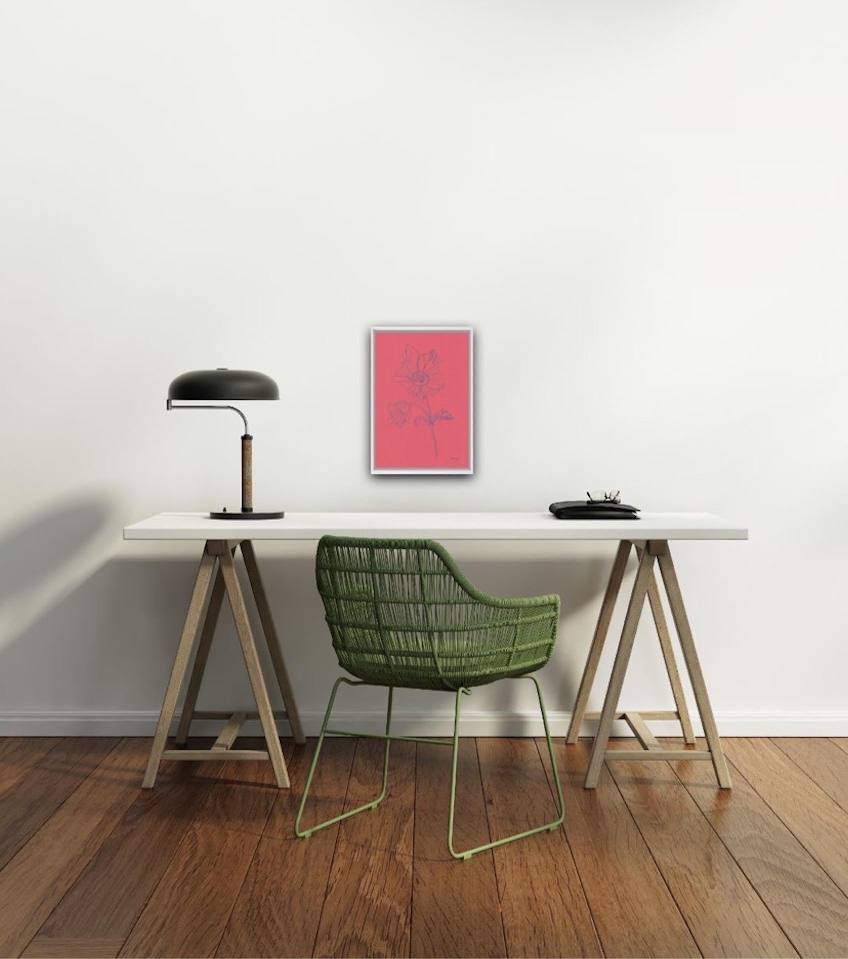 Ellen Williams, Anemone I, Originalzeichnung, Erschwingliche Kunst, Minimalistische Kunst im Angebot 6
