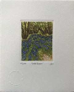 Jan Dingle, Still Bloom, Grabado al aguafuerte de edición limitada, Arte del bosque, Arte en línea