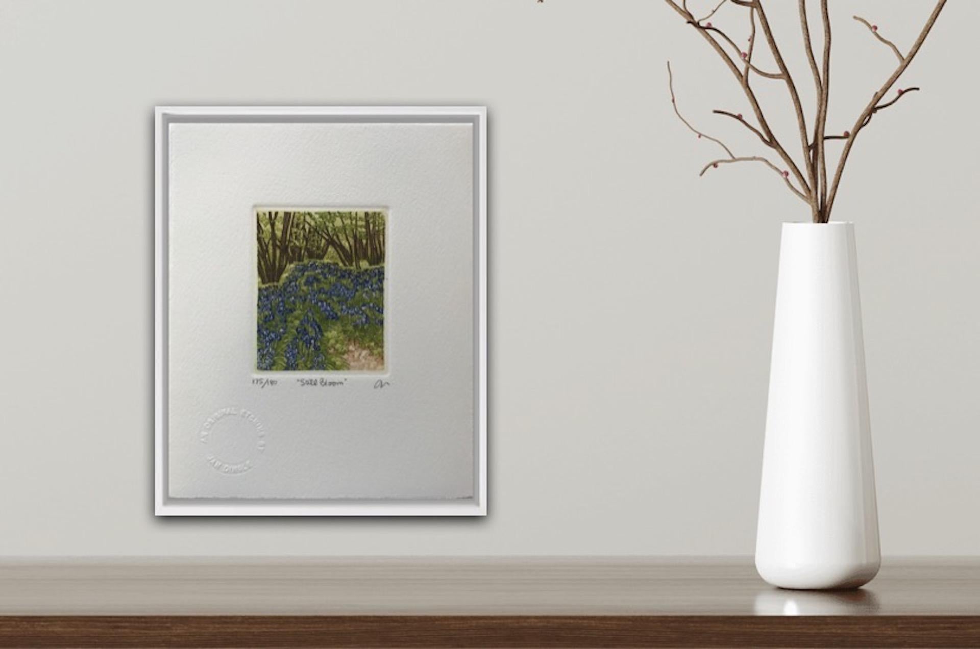 Jan Dingle, Still Bloom, Grabado al aguafuerte de edición limitada, Arte del bosque, Arte en línea en venta 2