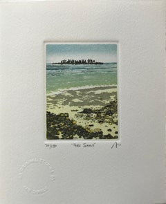 Jan Dingle, Mares lejanos, Grabado al aguafuerte de edición limitada, Arte marino, Arte en línea