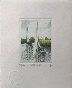 Jan Dingle, Still Drift, Affordable Art, Sailing Art, Landscape Art, Art Online