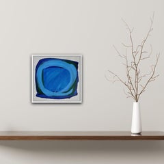 Julia Craig, Azure ll, Original abstrakte Kunst, zeitgenössische Kunst, erschwingliche Kunst