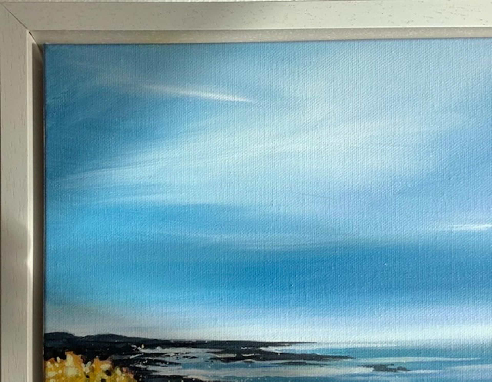 Adele Riley
Cornish Gorse Headland 2
Original Seascape Painting
Acrylic Paint and Acrylic Ink on framed boxed canvas
Size Unframed: H 30Cm x W 30cm x D 3cm
Size Framed: H 35cm x W 35cm x D 5cm
Please note that insitu images are purely an indication